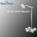 Bathroom Set Shower Set Wall Mounted Complete Bathroom Fitting 100% Brass Chrome Super Ocean Sanitary fittings F 16 Set. 