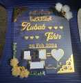 Customized nikkah frame for wedding made of acrylic Nikkah Certificate Finger Print Frame / Customised nikal certificate frame Aj Traders. 