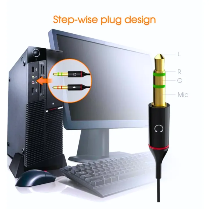 FunBug%203.5mm%20Female%20to%202%20Male%20Headphones%20Splitter%20~%20Mic%20Audio%20Y%20Splitter%20AUX%20Cable%20for%20Computer%20&%20laptop%20~%20Headset%20Adapter%20~%20Single%20pin%20Headphone%20to%20PC%20Convertor%20~%202%20in%201%20connector%20for%20PS4,%20Xbox,%20Tablet,%20Mobile%20-%20Image%204