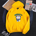 【BestGO】Men Women Hoodie Sweatshirt Cartoon Doraemon Thicken Loose Autumn Winter Pullover Tops. 