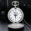 High Quality Full Metal Alchemist Dull Polish Pocket Watch Men's Quartz Watch - intl. 