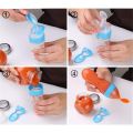3 pes baby feeding set -Mumlove Baby Bottle Feeding Kit With Teether Pacifier And Dosing Spoon For Infants And Toddlers-Baby Silicone Squeeze Spoon Feeder with Fruit Pacifier. 