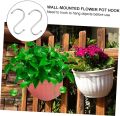 Pack of 1 & 3 Fiber Wall Hanging Planter Pot, Flower Pots for Indoor Plants Wall Planters , Vertical Garden Living Wall Mount Window Hang Indoor Outdoor Plant Flower Basket for Kitchen Herbs Balcony Railing Shelf Fence Bedroom Trellis Decor Modern. 
