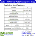JQX-62F-2Z 120A 220V AC Pure Copper Power Relay for Heavy-Duty Applications Automatic Changeover 8 Pin DPDT Transparent Shell 120A 12V DC Relay by Electrica. 