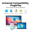 UGREEN Wireless Mouse, 4 Silent Buttons, Bluetooth 5.0 2.4G with USB Mini Receiver Wireless Mice, 4000DPI Ambidextrous for PC Mac Laptop. 