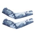 【KuaKe Mall】Fietsen Arm Sleeve Warmers Mannen Vrouwen Uv-bescherming Running Arm Basketbal Elleboog Fitness Camouflage. 