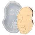 Customized Keychain 3D Face Shape Silicone Candle & Soap Molds For Women, Men, Kids - Durable Resin Casting Clay Mold For Soaps, Candles, Cakes Serving Board Resin Mold. 