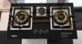 TOKYO TK-7G Elite Brass Burner Gas Hob with Tempered Glass & Heavy-Duty Square Shape Die-Cast Iron Grill (NG/LPG) – Auto Ignition & 1 Year Warranty. 