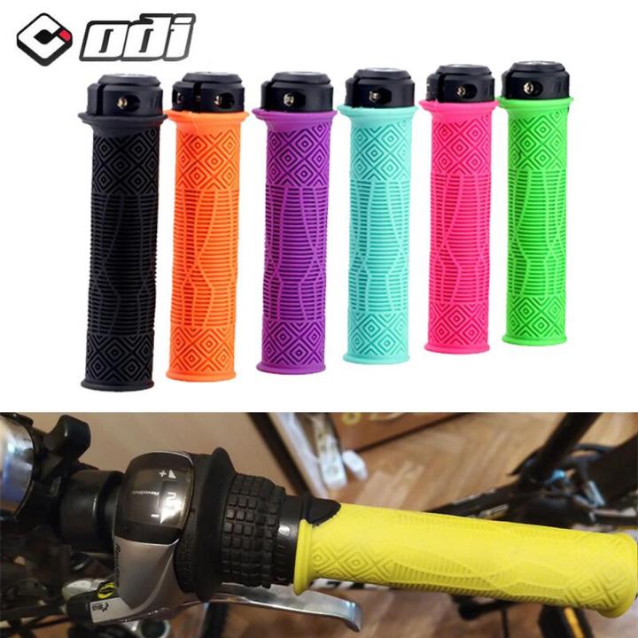 ODI Grips Rubber Bike Grip Cover 22.2Mm Mtb Grips Antislip Road Bike Grips Lock Bar End MTB Cuffs Cycling Parts