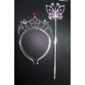 1 Pair - Princess Angle Plastic Fairy Stick and Crown. 