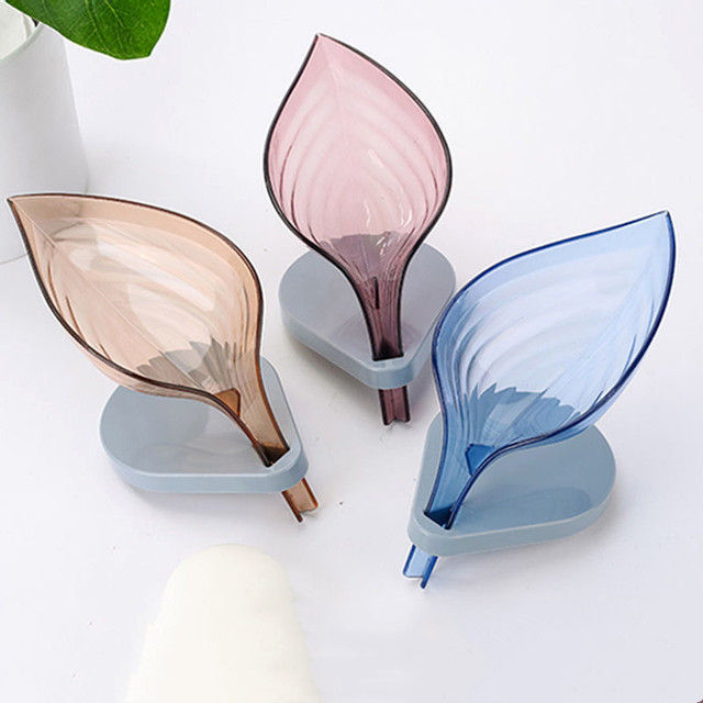 Soap%20holder%20Dish%20Leaf%20Decorative%20Drainage%20Soap%20Holder%20Shower%20with%20Suction%20Cups%20Anti-Collision,%20Plastic%20Self%20Draining%20Soap%20Saver%20for%20Bathroom,%20Bar%20Soap%20Tray%20Kitchen%20Sponge%20Holder%20Dainty%20Utensil%20-%20Image%203