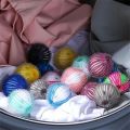 【FUN LIVE】 4Pcs Magic Washing Machine Hair Remover Laundry Ball Clothes Personal Care Hair Ball Cleaning Ball Grabs Fuzz Hair Random Color. 