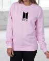 BTS Stylish Printed Pink Sweatshirt For Women. 