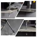5 Pcs Efficient Universal Drilling Tool, Multifunctional Triple-Cornered Cross Alloy Drill Bit Set (3/4/5/6/8mm). 