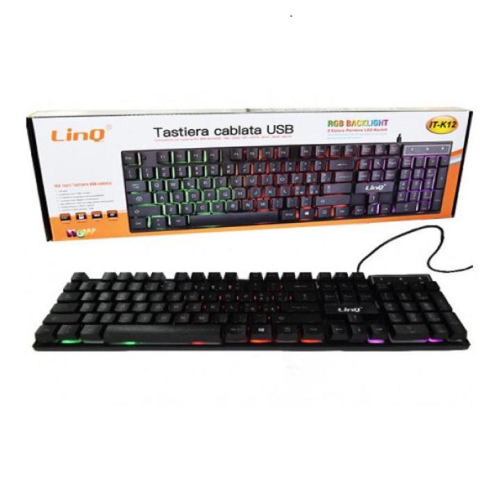 LinQ K12 RGB Gaming Keyboard Semi mechanical
