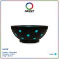 Orient Plastics Large Dot Bowl Durable Stylish Serving Bowl with BPA-Free Plastic, Dishwasher Safe, Multi-Use for Home, Parties & More. 