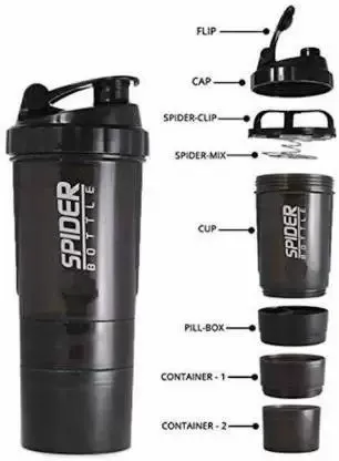 SPIDER%20BOTTLE%20PROTEIN%20&%20MULTI%20PURPOSE%20SHAKER%20WITH%202GO%20SOLUTION%20Strauss%20Spider%20Shaker%20Bottle%20500ml%20-%20Image%202