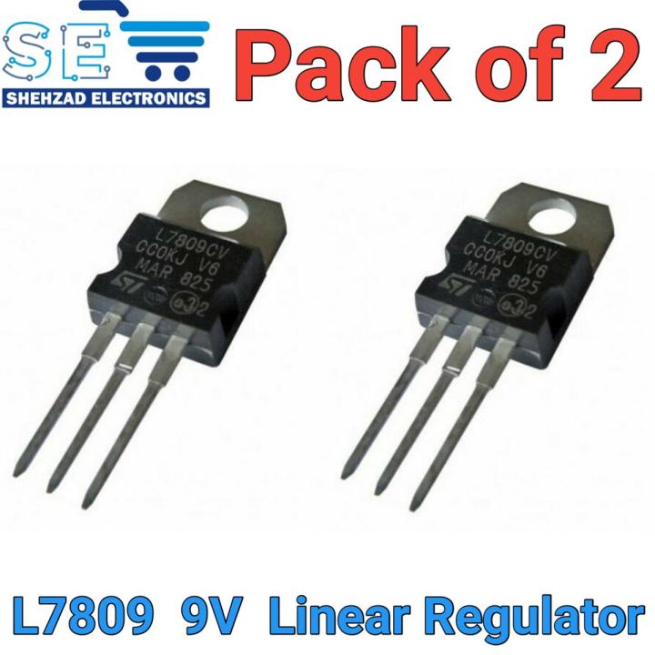 2PCS 7809 LM7809 L7809 9V Linear Voltage Regulator