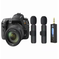 Wireless MIC AUX 3.5mm Mic K35 / K15  Wireless Single/Double Microphone For Interview, Vlogging , Podcast. 