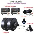 QS Motor Electric Car Hub 3000W Motor Controller Throttle Single Shaft in Wheel Motor. 