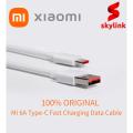 Mi 6A Type-C Fast Charging Data Cable 65W turbo charger support. 