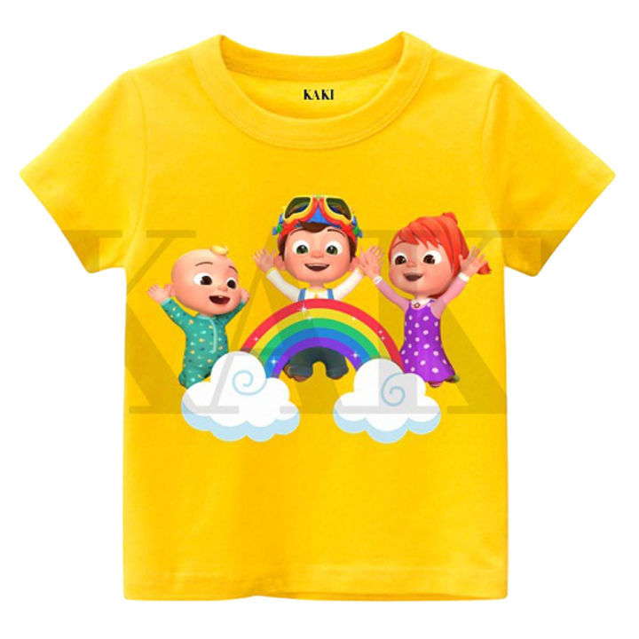 Cocomelon Family with RAINBOW T-Shirt For Boys Girls Kids