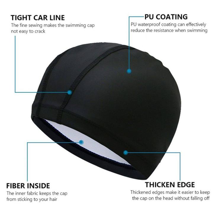 %E3%80%90Footprint%E3%80%91%20Soumns%20Sports%20Free%20Size%20High%20Elastic%20Waterproof%20Adults/Kids%20Swimming%20Caps%20PU%20Fabric%20Protect%20Ears%20Swim%20Pool%20Hat%20-%20Image%202