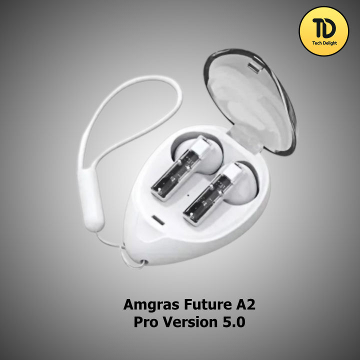 The Amgras Future A2 Pro Version 5.0 , wireless Bluetooth earbuds with a high-quality sound and a comfortable fit