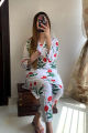 Aadaab Stitched Sun Sunflower Printed 2Pc Dress for Woman and young girls: Unique and Elegant Premium quality. 