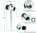 Orbit Metal Flow-Thru Lawn Sprinkler Spike Base for 1/2" Yard Sprinklers,. 