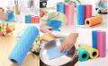 50 wipes(20x30cm) per roll Washable and Reusable Tissues Kitchen Printed Tissue/Towel Paper Roll All-Purpose Disposable Reusable Kitchen Wipes Cleaning Cloths Mighty Cloths - (Orange Color only). 