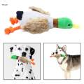 Dog Squeaky Toys Duck Plush Toy Cat Dog Chew Toy Fun Interactive Squeaker. 