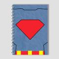 Spiral Notebook A4 or A5  -  Superman. 