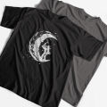 100% cotton digging the moon print funny mens o-neck t shirts fashion men's tops men T-shirt cool men tshirt male men tee shirts. 