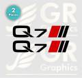 AUDI Q7 Decal Sticker x2 Sport S Line Racing Quattro Window Bumper Hood Sticker Emblem Logo High Quality Vinyl Stickers, by Jan Decoration. 