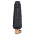 Spreeshop 1 Set of Black European Style Electric Welding Machine Cable Connector DKJ 35-50 Quick Connector Plug Socket. 