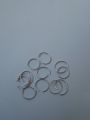 8mm simple Multi Color/ Black/selvar nose rings for girls Pack of 6. 