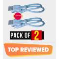 Mini Fast Charging Type C Power Bank Cable 3A 0.3m Durable Sync and Charge Cable for Android Devices. 