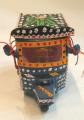 HANDCRAFTED WOODEN PAKISTANI RICKSHAW MODEL . TRUCK ART . TRADITIONAL TUK TUK . PAKISTANI HANDICRAFT SOUVENIRS. 
