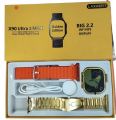X90 Ultra 2 Max Golden Smartwatch - 2.2 Inch Big Display - Wireless Charging - 49mm - Men And Woman Wear - Smart watch -. 