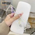 (GENTLE MOSCOT)Fashion Korean Style Candy Color Square Eyeglasses Anti Blue Light Leisure High Quality Glasses. 