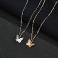 Golden / Silver Never Fade Butterfly Necklace Pendant Cute Necklaces Long Chain For Women Girls | Butterfly Necklace | New Design | Trending Design | Never Fade | Beautiful Necklace For Girls / Women. 