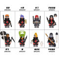 Naruto Lego block minifigure Uzumaki Naruto Sasuke Kakashi Uchiha with soil assembled toys. 