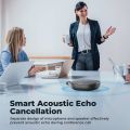 SOUNDPEATS PureVoice Bluetooth Speakerphone Conference Speaker Office 4 Mics Smart Voice Enhancement AI Noise Reduction. 