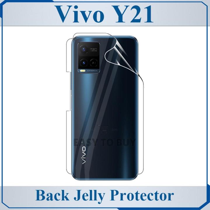 Vivo Y21 Back Jelly Protector Poly Transparent Edge To Edge Sides Coverage For Vivo Y21