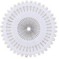40 Pcs White Pearl Head Pins with Wheel – Sewing Pins, Dressmaking Pins, DIY Crafts,  Scarf Pins, Wedding & Corsage Decoration. 