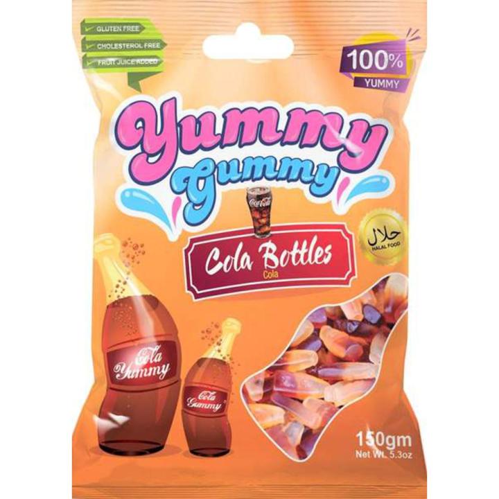 YUMMY GUMMY COLA BOTTLES 150g