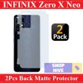 Pack of 2 - Infinix Zero X Neo Back Matte Protection Soft Skin Sheet Soft Film Protection. 
