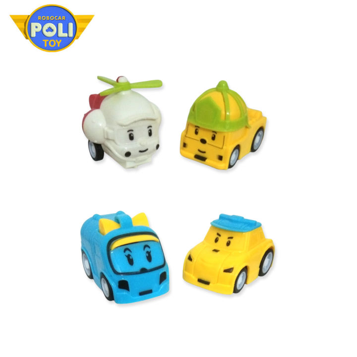4 Pcs - Pull Back Vehicle Toy Set For Kids Boys Girls Car Toys Assorted Cars
