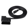180cm Car OBD-II OBD2 EOBD 16pin Diagnostic Extension Adapter to Mini USB Cable. 